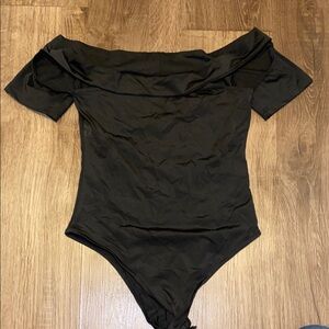 Black Off-Shoulder One Piece